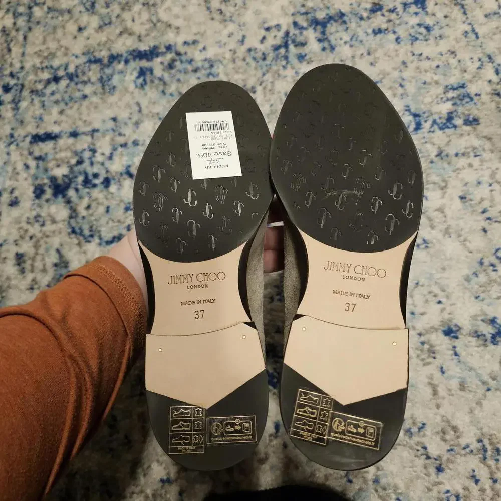 NWT Jimmy Choo Women's Suede Thessaly Boots Size 37 - Picture 2 of 4